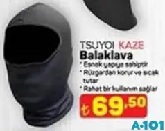 TSUYOİ KAZE BALAKLAVA fiyat ve kampanya bilgisi